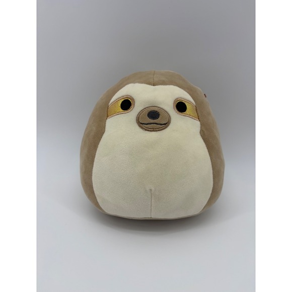 Squishmallows Other - Squishmallows Simon the Sloth Plush Unisex 8 Inch Tan‎ Gold Shimmer Eye Accents